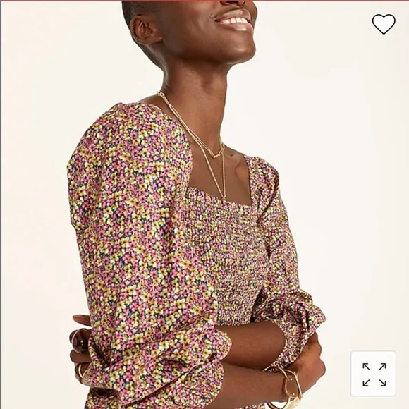 J. Crew x Liberty Smocked Dress Size L - Picture 3 of 3